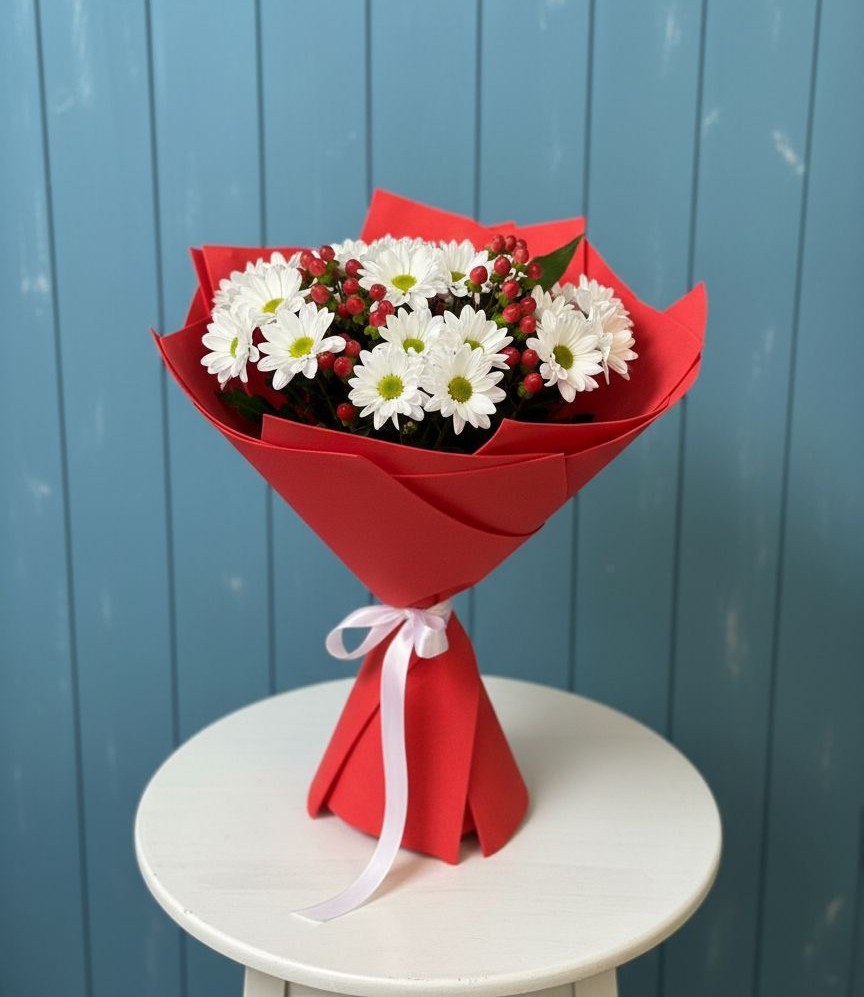 Букет цветов из: Хризантемы в Гребнево