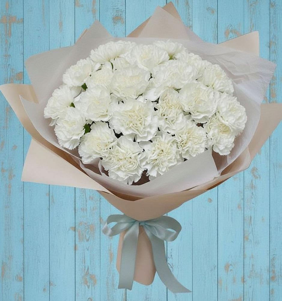 Букет цветов из: Гвоздики в Гребнево