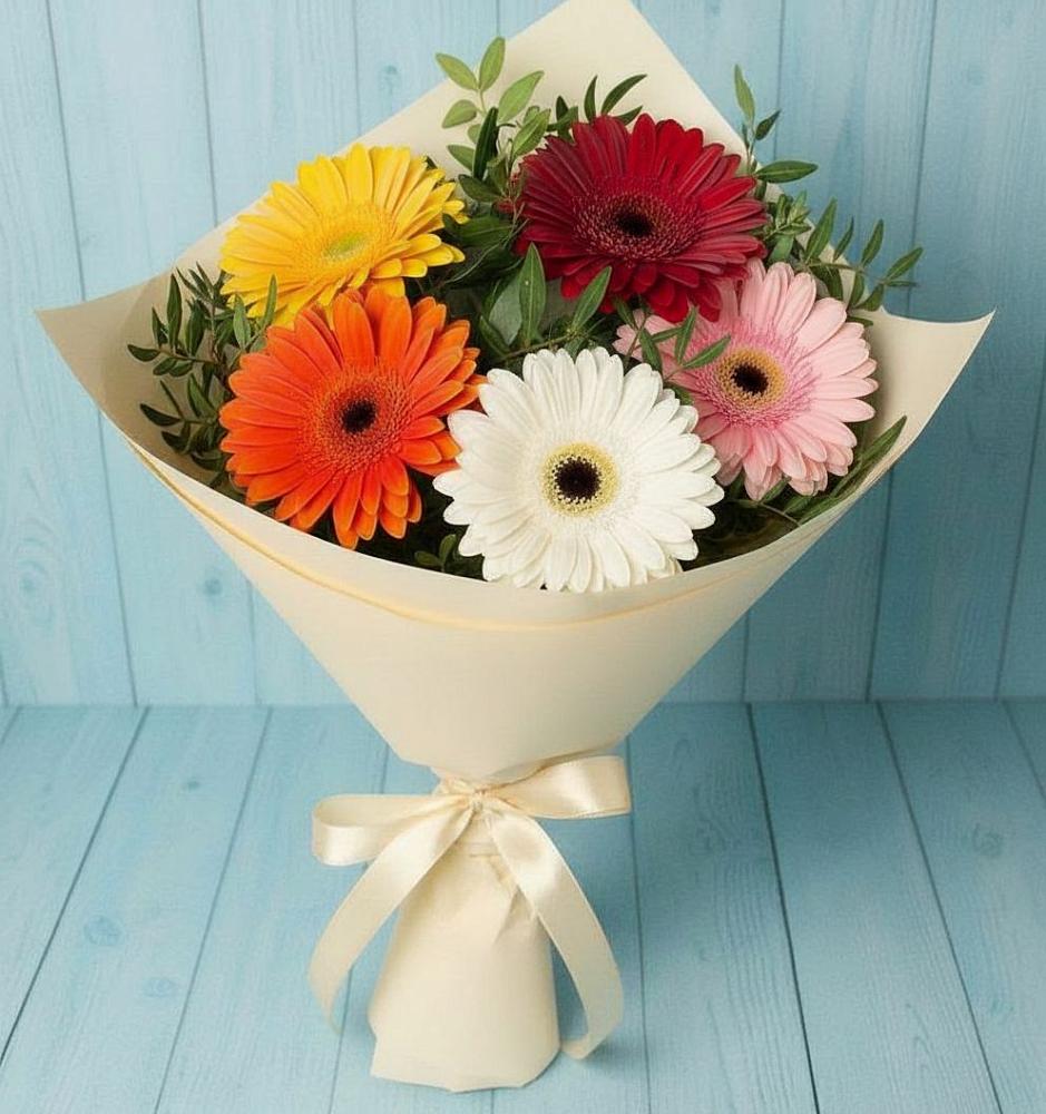 Букет цветов из: Герберы в Гребнево