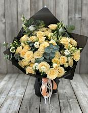 Букет цветов из:  Розы и Лизиантусы в Гребнево