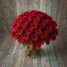 Букет 55 Красных роз Фридом #REPLACE_PRED# Гребнево