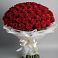 Букет 101 Красная роза Блэк Мэджик в Гребнево