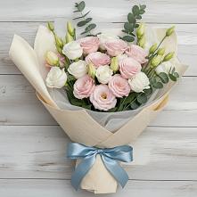 Букет цветов из:  Лизиантусы #REPLACE_PRED# Гребнево