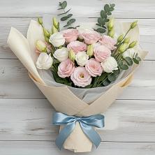 Букет цветов из:  Лизиантусы в Гребнево
