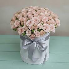 Цветочная композиция из Розы в шляпной коробке #REPLACE_PRED# Гребнево