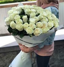 Букет 35 Белых роз #REPLACE_PRED# Гребнево