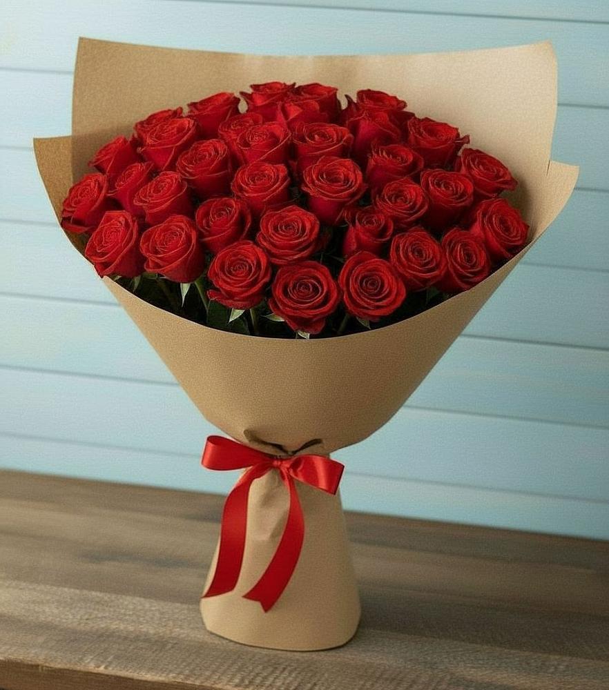 Букет Красные розы Милано в Гребнево