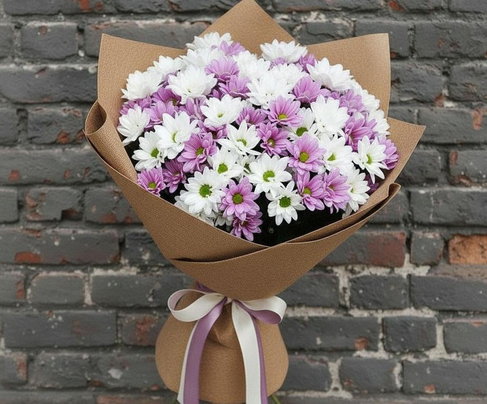 Букет цветов из: Хризантемы в Гребнево