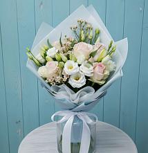 Букет цветов из:  Розы и Лизиантусы в Гребнево