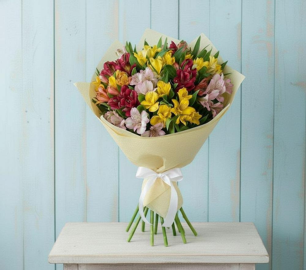 Букет цветов из: Альстромерии в Гребнево