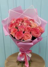Букет 15 Розовых роз Равель в Гребнево
