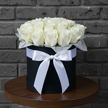 Цветочная композиция из Розы в шляпной коробке #REPLACE_PRED# Гребнево